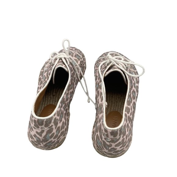 Zimmermann Leopard Print Fabric Lace-Up Espadrilles Size 8 - Picture 5 of 9